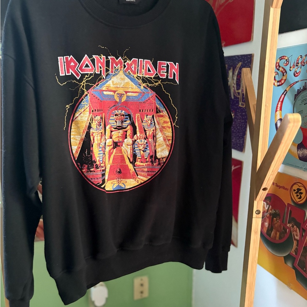 Black IRON MAIDEN Crewneck Sweater